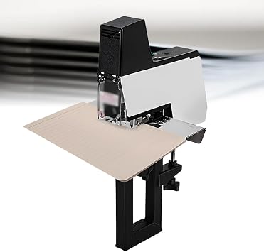 Electric Saddle Stapler, Automatic Saddle Binding Machine, Flat/Horseback Sewing Modes Switch, Adjustable Depth 100mm, 1-9 Strength Adjustable