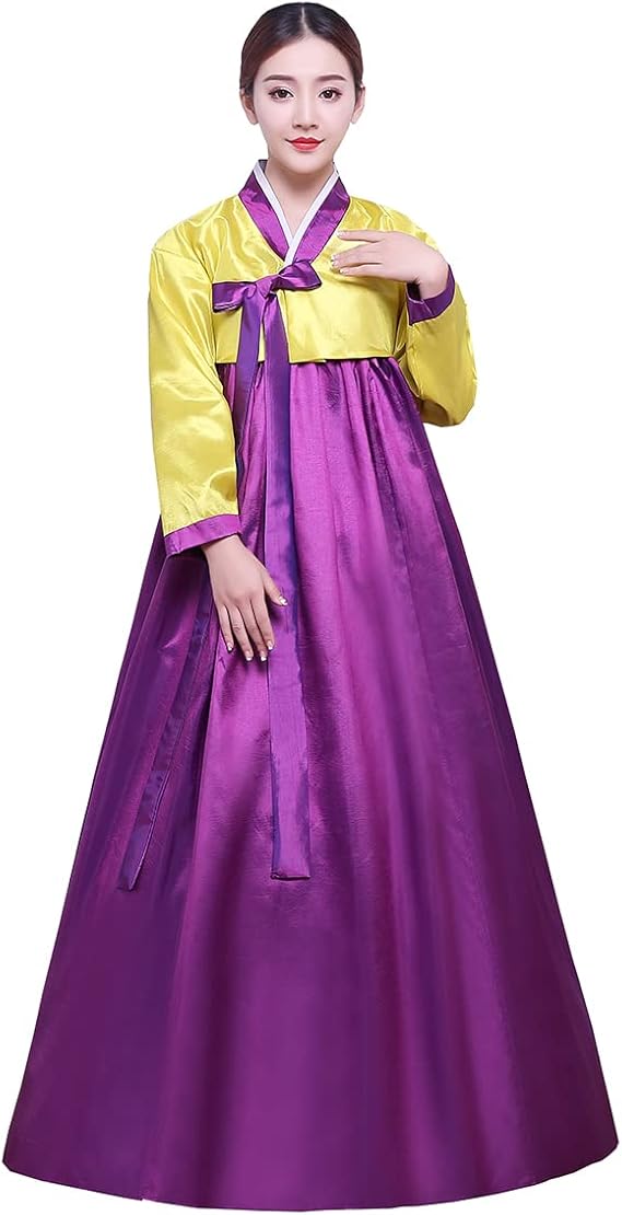 Ez-sofei Women Traditional Long Sleeve Korean Hanbok Dress Wedding Dance Costume