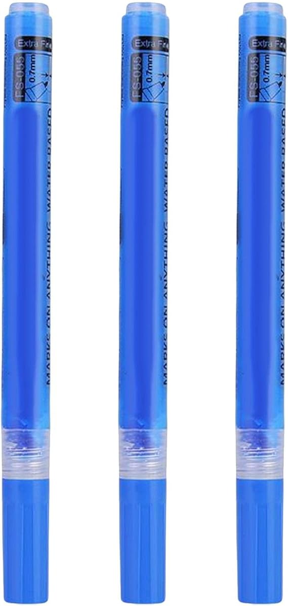 Set of 3 Golf Club Markers for Ball Lining and Alignment, Blue