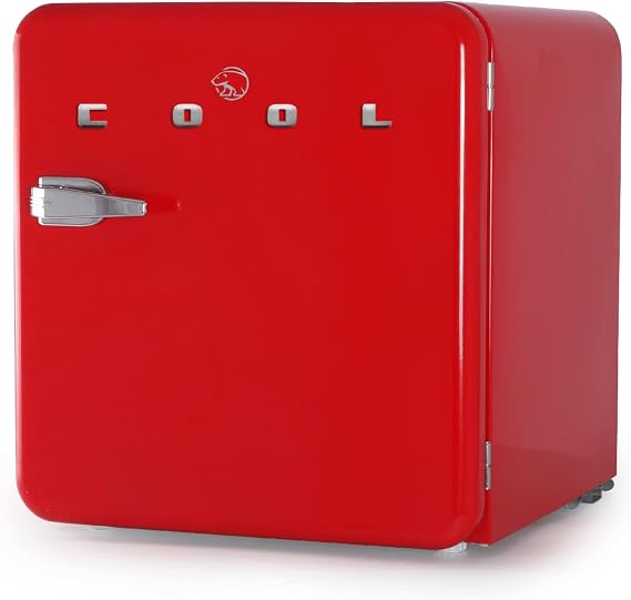 Commercial Cool 1.6 Cu. Ft. Retro Refrigerator, CCRR16HR, Red