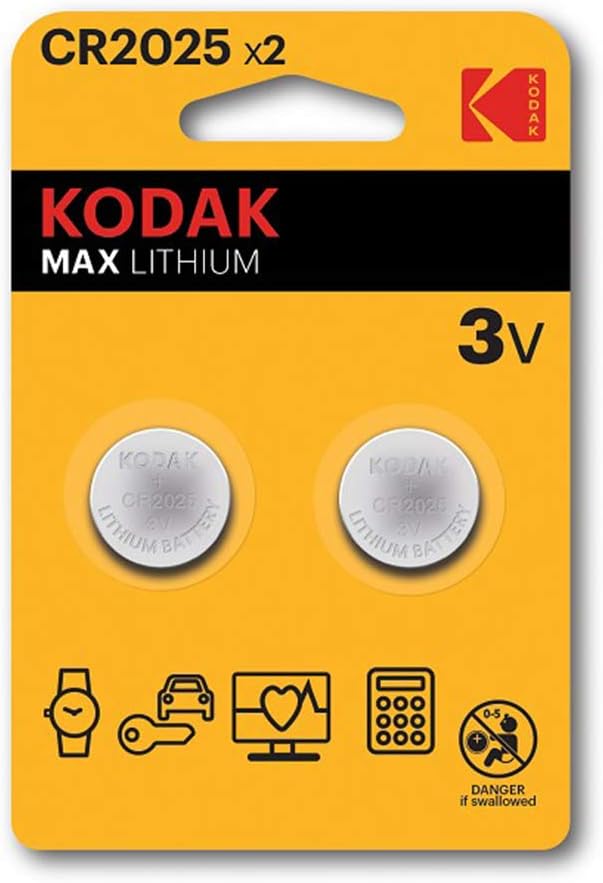 Kodak 2 Ultra Lithium CR2025 Money Batteries
