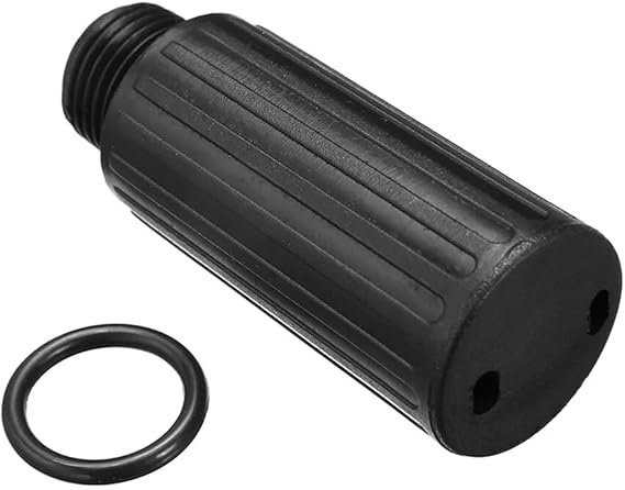 Air Compressor Breather Cap Oil Fill Plug with O-Ring Seal M15 0.6" Thread Replacement for E100087 Compatible with Craftsman, Coleman, Powermate, Husky