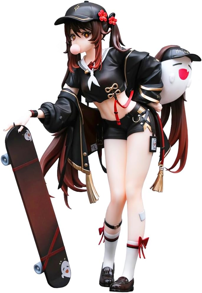Hu Tao Figure Model Anime Game Characters Action Figure Hu Tao Collectibles Statue Desktop Ornaments Gift 23 cm