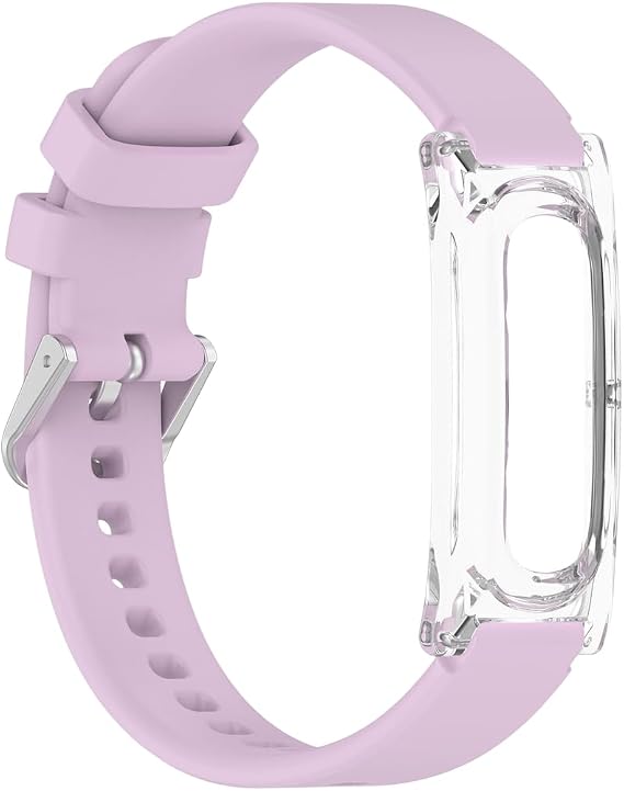 Elevated Modern Band, Silicone Watch Strap Compatible with for Fitbit Air, Adjustable Band 5.5-8.7 Inch, Soft Flexible Sport Wristband