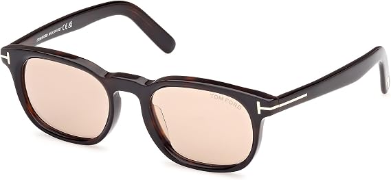 Tom Ford Brown Square Men's Sunglasses FT1122-D 52E 52