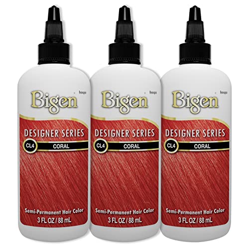 CL4 Coral Bigen Designer Series Semi Permanent Hair Color 3 Pack