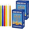 The Dreidel Company 2 Pack Multicolor Hanukkah Candles Menorah Candles Chanukah Candles 44 for All 8 Nights of Chanukah -