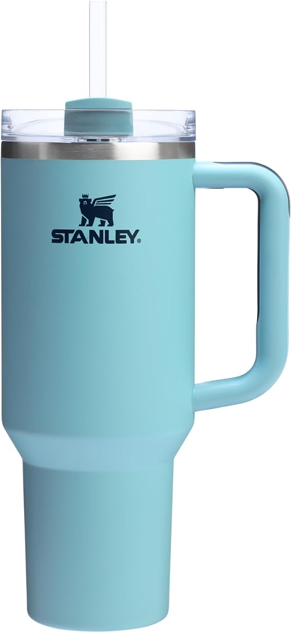 STANLEY Quencher H2.0 Flow State Tumbler, 40 oz, Agave | Handle and Straw | 3-Position Lid | Cup Holder Compatible for Travel | Insulated Stainless Steel Cup | BPA-Free