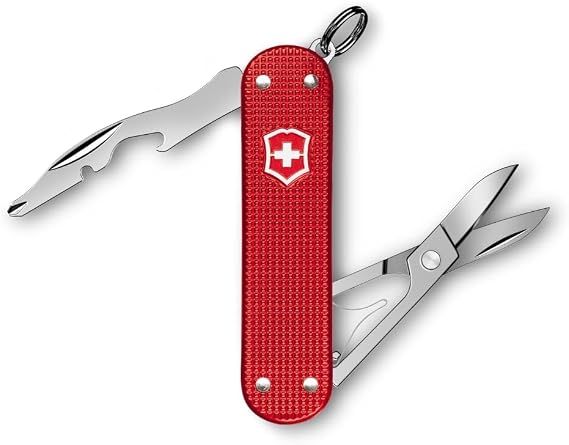 Victorinox Companion Slim Alox Pocket Tool 5 Functions Small with Scissors and Screwdriver Swiss Made - Silver