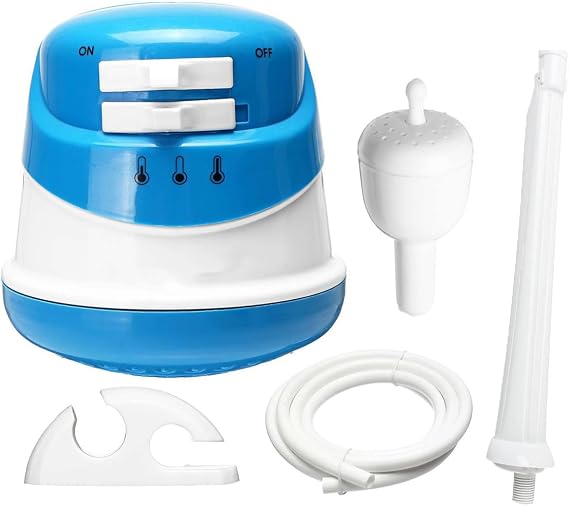 Instant Hot Electric Water Heater 5400W Hot Water Heater Shower Heater Faucet Instant Hot Water Tap Shower Tankless Electric Faucet Instantaneous Bathroom