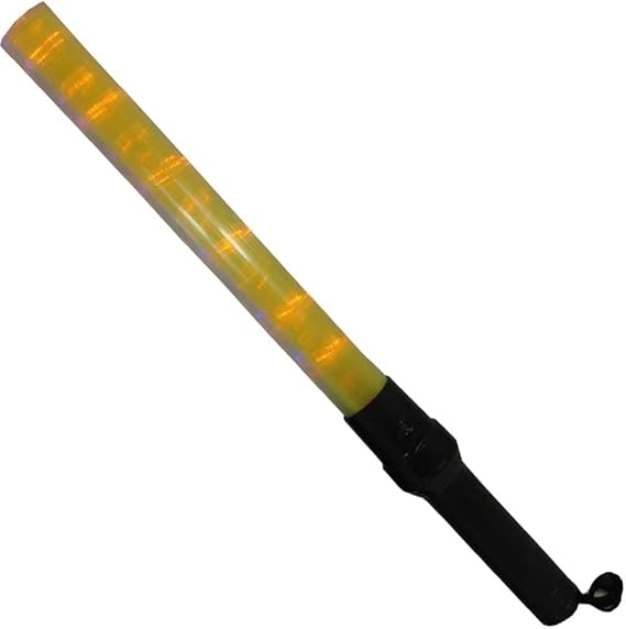 21" (53.3 cm) Signal Light Stick in Yellow | Dual Lighting Modes | High-Visibility Yellow with Textured Handle | Includes Wrist Strap | Multipurpose Safety Tool