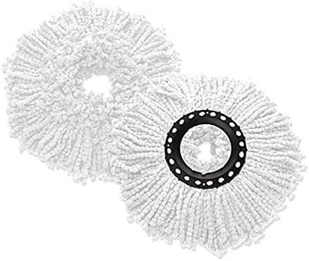2 Pack Microfiber Replacement Spin Mop Head Refill for Magic 360 / Deluxe/Hurricane