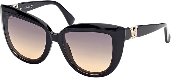 MaxMara EMME 6 MM0029 Shiny Black/Smoke Shaded 56/18/140 unisex Sunglasses