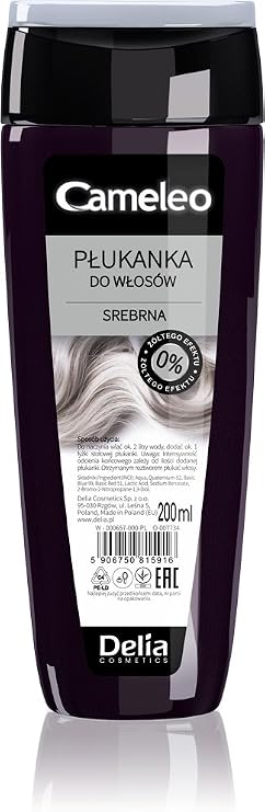 Cameleo - Silver Hair Toner Rinse - For Bleached Blonde Hair 200ml