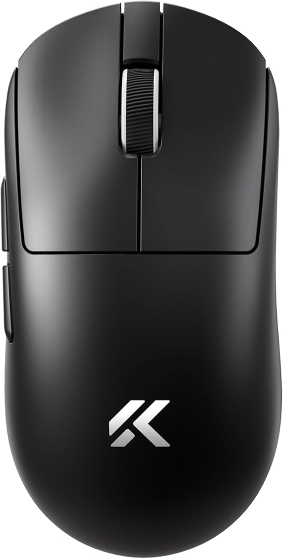MCHOSE A7 V2 Pro Wireless Gaming Mouse, Tri-Mode Connection, 59 Grams, PAW3395 26K DPI Sensor, Wired 8K/Wireless 1K Polling, 130 Hour Battery Life - Black