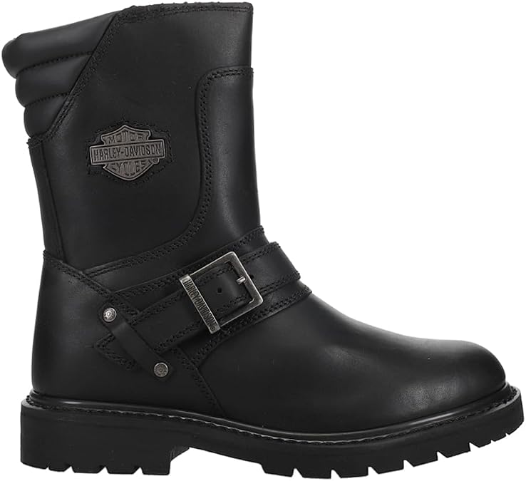 Harley-Davidson Footwear Mens Booker Motorcycle Casual Boots Mid Calf - Black