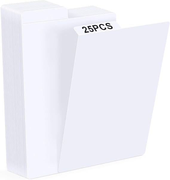 Comic Book Dividers, 25 Pack Cardboard Comic Book Dividers with Tabs for Comic Book Storage Box
