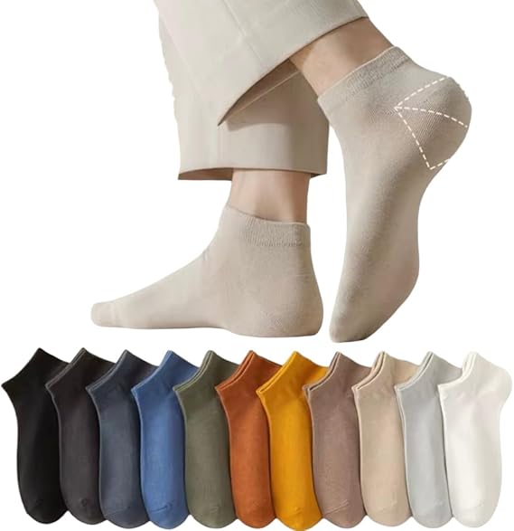 10'lu Ekomomik Paket Erkek Patik Çorap Set Tek Beden