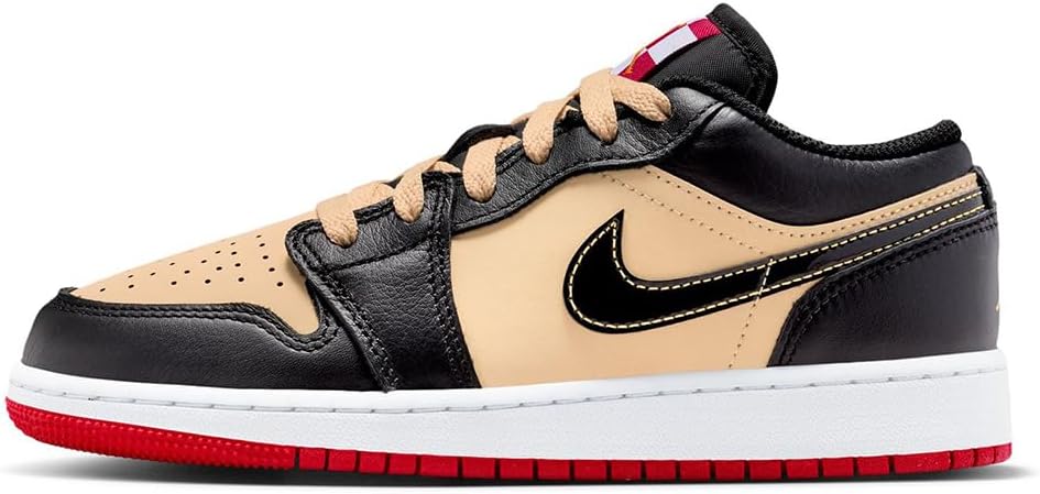 Air Jordan 1 Low Se (gs) "sesame/black-fire Red-white"