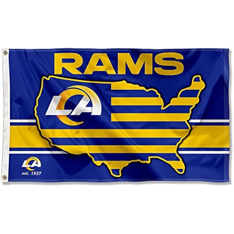 Los Angeles Rams Nation USA American Country 3x5 Flag
