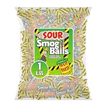 Toxic Waste Sour Smog Balls Shooter Packs Assorted Flavors 1 lb Bag