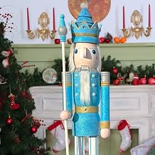 5ft Giant Wooden Nutcracker King (5 feet, King Blue K35)