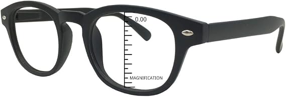 ProEyes Gravity, Progressive Blue Cut Readers w/Spring Hinge, 0 Magnification on Top Lens, Anti Reflective Resin Lens