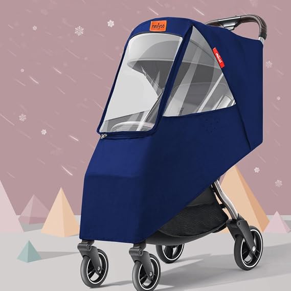 Universal Baby Stroller Cold Weather Shield Outdoor Pram Rain Cover