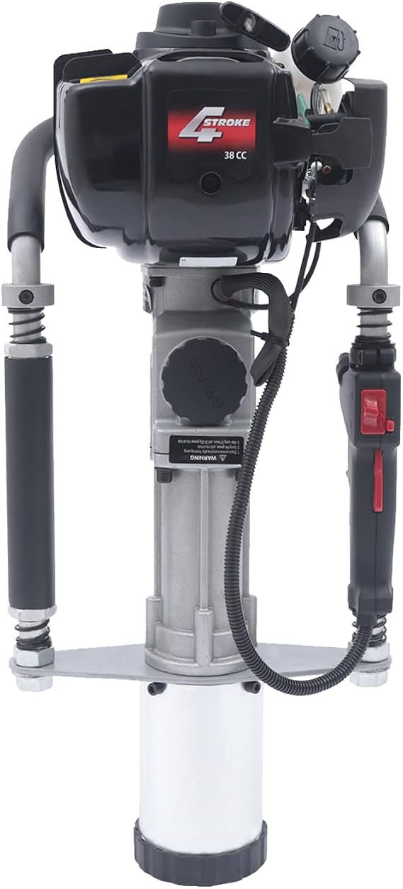 38CC Gas Powered t Post Driver 4 Stroke Gas Powered Pile Driver Fence with Air-Cooled Cooling System 900W Portable Petrol Piledriver Suitable for Use in Piling Project 7500r/min