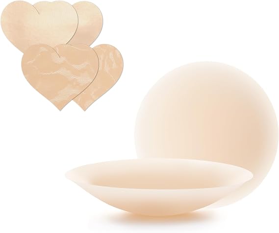 Nippies Skin Adhesive Nipple Covers Creme Size 1 Fabric Festival Pasties Bundle
