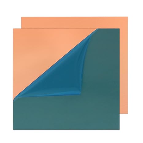 Copper Sheet Metal, 2" x 2" 20 Gauge (0.8mm Thick) Copper Plate, 99.9% Pure Copper for DIY, Jewelry Making, Electrical, Crafting, Repair, Industrial Use (2 Pack)