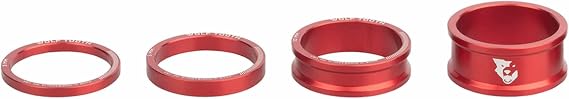 Wolf Tooth Precision Anodized Headset Spacers (Red, 3, 5, 10, 15mm)