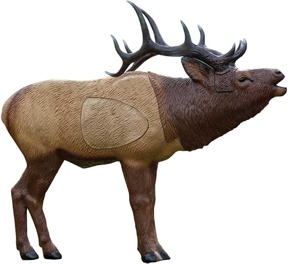 Rinehart 1/3 Scale Woodland Elk 3D Archery Target, Replaceable Vital Insert