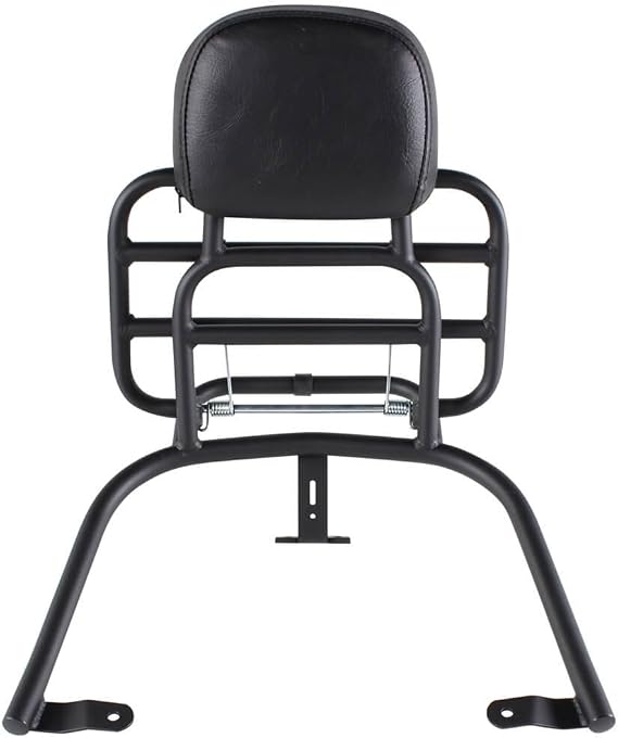 Prima Rear Rack (Backrest, Black); Compatible with Vespa GTS