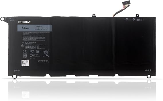 ETESBAY 90V7W 5K9CP JHXPY 0N7T6 0DRRP RWT1R DIN02 Laptop Battery Replacement for Dell XPS 13 9343, 13 9350 Ultrabook P54G P54G001 P54G002 RWT1R 0RWT