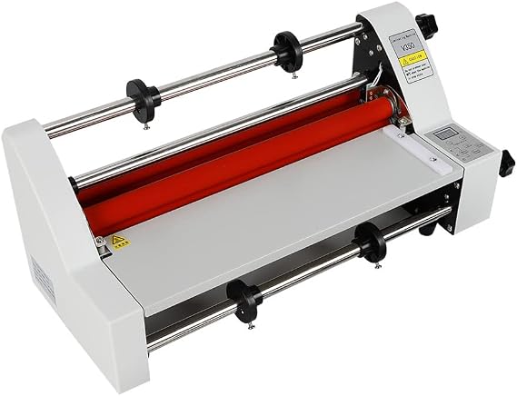 V350 Hot Cold Roll Laminator Machine 110V | Digital Display, Single and Dual Sided, Thermal Laminating, For Home Office School