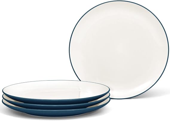 Noritake Colorwave Blue Set of 4 Coupe Dinner Plates, 10-1/2"