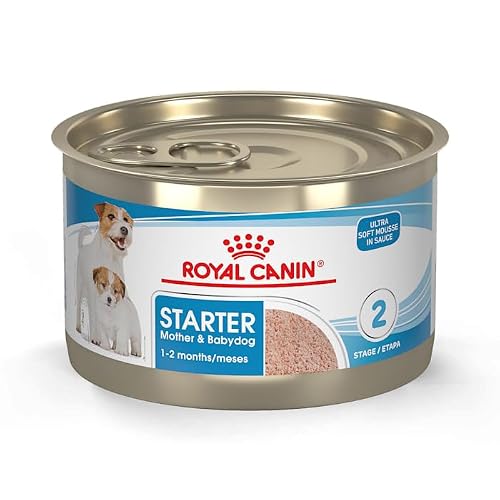 Royal Canin Size Health Nutrition Mother & Babydog Starter Ultra Soft Mousse in Sauce Dog Food, 5.1 oz., Case of 24