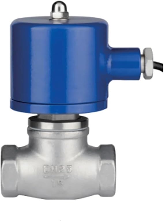 DN15-DN65 Stainless Steel Pilot Piston Solenoid Valve AC220V 110V Normally Closed Solenoid Valve for Steam, Liquid, Water(DN40,BSP_110V)