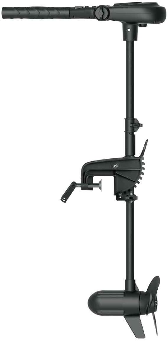 AQUOS Haswing 12V 65lbs 35.5in Brushless Transom Trolling Motor | Fresh&Saltwater Ready,15.7" Handle Extension with 180-Fold,10 Tilting Positions,Stepless F/R Speed Control,Kill Switch