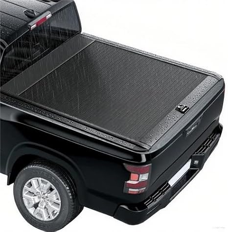 Aluminum Retractable Hard Tonneau Cover Compatible with Ford F-150 2004-2025 6.5ft Retractable Truck Bed Tonneau Cover Compatible with Lock