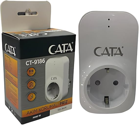 Cata CT-9186 AKIM KORUMALI PRİZ(918 JOULE-4000W)