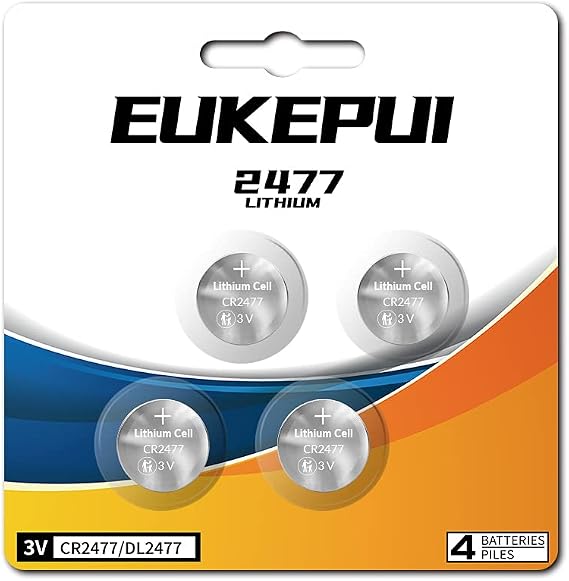 4 Count-CR2477 3V Lithium Battery