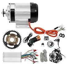 Electric Brushless Geared Motor Complete Kit, 48V 750W  500W Electric Bicycle Trike Conversion Kit Electric Scooter Bicycle Motorcycle Bike Motor Kit for Tricycle Three-Wheeled Bike
