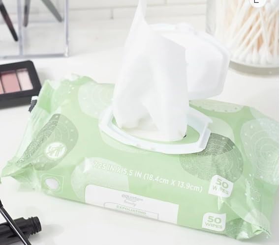 Equate Exfoliating Wet Cleansing Towel - Wipes and Vital Volume Chip Cards