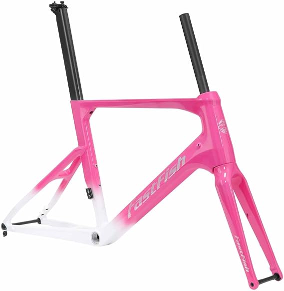 451 BMX Frameset 20" Carbon Fibre Road Bike Frame Thru Axle F12100mm R12142mm Disc Brake Full Internal Routing, 201-3/8 Tires