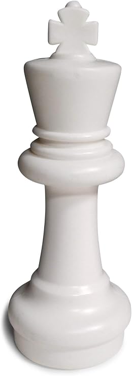 MegaChess Individual Chess Piece - King - 12 Inches Tall - Black or White