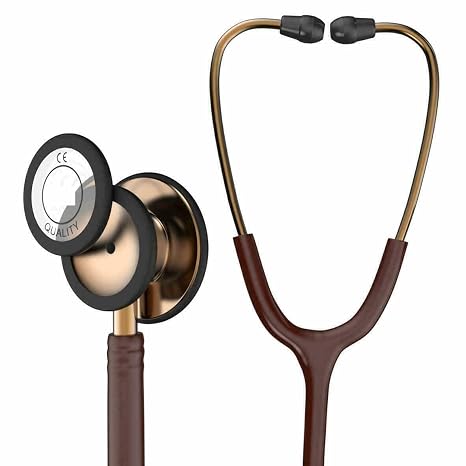 Cardio 3 Stethoscope with Copper-Finish Chest Piece, Chocolate Tube