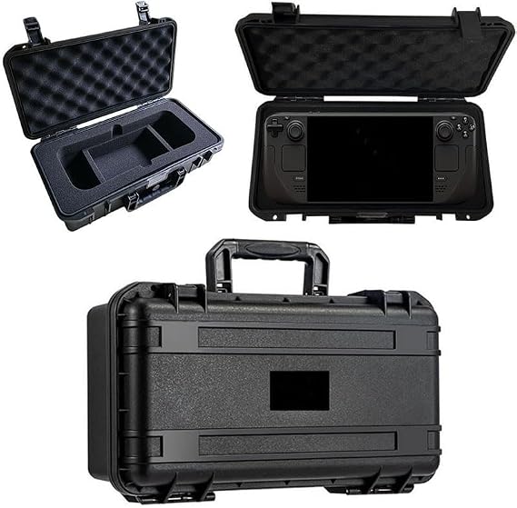Steam Deck OLED Compatible Protective Case Storage Bag Waterproof Hard Case Fully Protective Portable Case Dustproof Shockproof Scratch Resistant