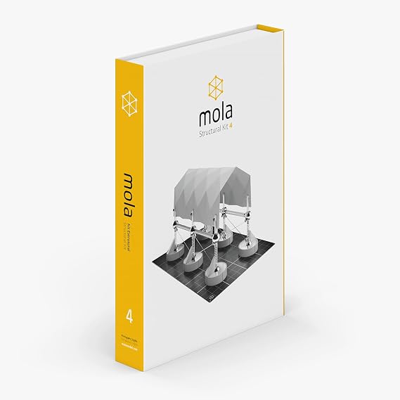 Mola Structural Kit 4 | Magnetic Modular Kit for Engineering and Architecture Education | 145 Pieces + Practical Guide